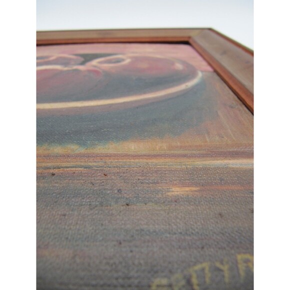 Still Life Hand Painted Apples Oil Painting Rustic Country Betty Rose 10x12 - Picture 7 of 9